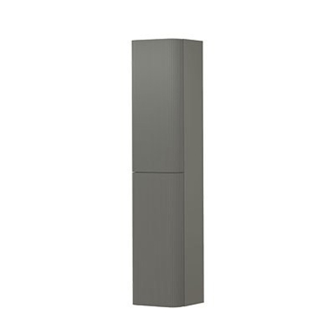 INK Concept R Hoge Kast - 35x35x169cm - 2 deuren - afgeronde hoeken - verticaal gefreesd - tbv grepen - linksdraaiend - mat beton groen SW1405461