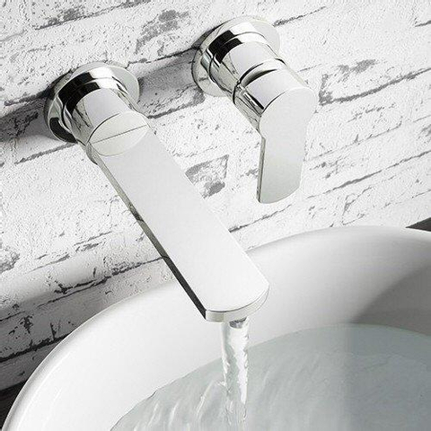 Crosswater Wisp Inbouw wastafelkraan - 2 gats - hoogglans chroom SW24774