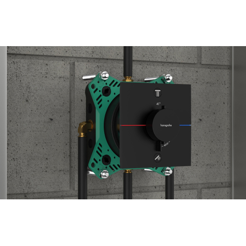 Hansgrohe ShowerSelect Comfort E Thermostaat - inbouw - 2 functies - mat zwart SW918081