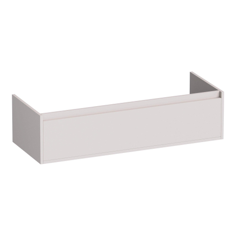 BRAUER Hope meuble sous-lavabo - 119x30x45.5cm - 2 tiroirs softclose - sans poignée - 2 découpes pour siphon - sable mat SW1198831