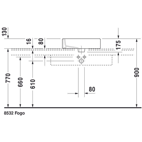 Duravit Vero Opbouwwastafel - geslepen - met kraangat - met overloop - 50x47cm - met wondergliss - inclusief bevestiging - wit 0292801