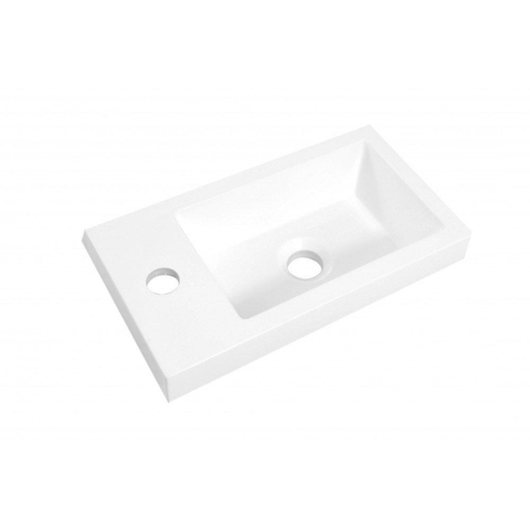 Xellanz lave-mains - 40x22x5cm - 1 trou robinet - sans trop-plein - blanc brillant SW72929