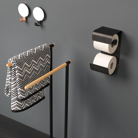 Sealskin Brix Toiletrolhouder Metaal Zwart SW196164