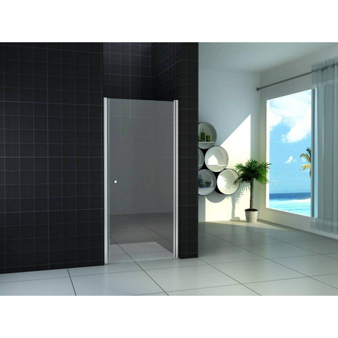 Wiesbaden Between Nisdeur - 80x200cm - 8mm - nano helder glas - chroom SW20650