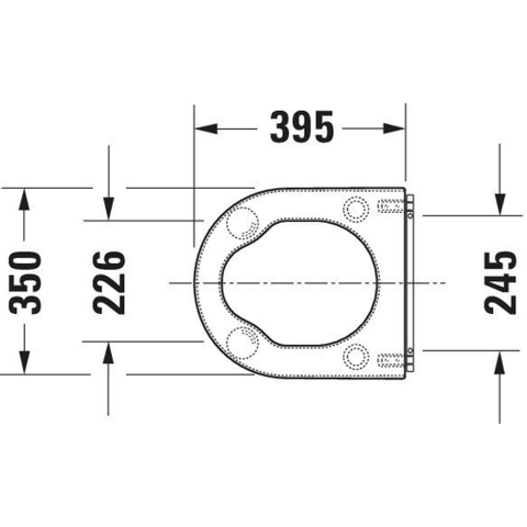 Duravit Starck 3 Vital WC-zitting - 41.6x37.1x4.6cm - Kunststof wit Glanzend TWEEDEKANS OUT14441