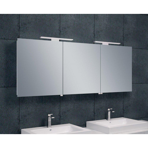 Xellanz Bright Armoire miroir 160x60x14cm avec éclairage LED aluminium SW75894