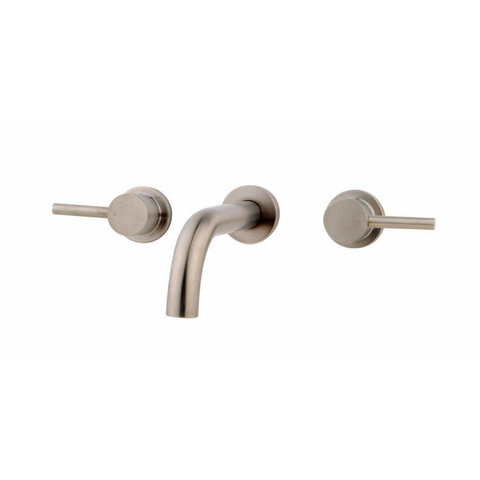 Wiesbaden Caral élément de finition robinet de lavabo encastré 2 boutons acier brossé PVD SW76043