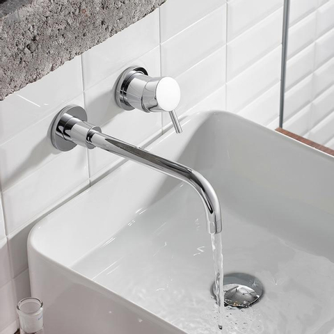 Crosswater Kai Inbouw wastafelkraan - 2 gats - met inbouwdeel - hoogglans chroom SW84109