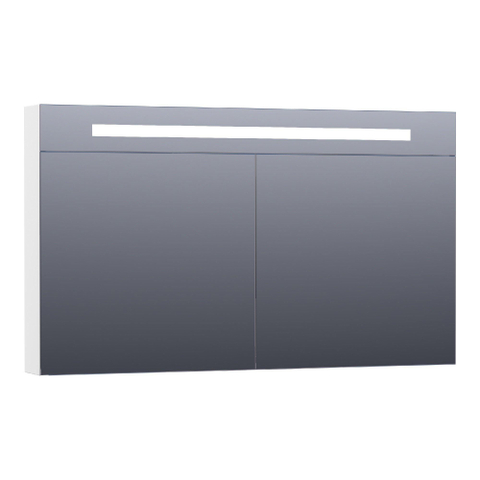 BRAUER Promise Deluxe armoire de toilette – 119 x 70 x 15 cm – LED directe – Blanc haute brillance SW2182