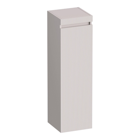 BRAUER Joy Wavy Hoge kast - 120x35x35cm - 1 deur - rechtsdraaiend - greeploos - mat zand SW1201295