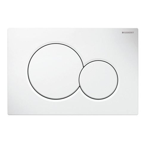 Duravit Starck 3 ensemble WC avec réservoir encastré Geberit abattant WC avec abattant à fermeture en douceur Saniclass et plaque de commande sigma01 blanc SW791682