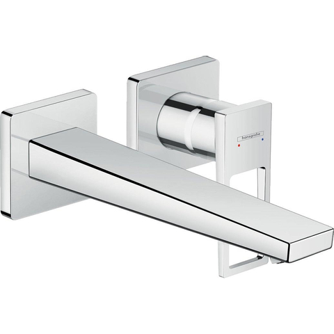 Hansgrohe Metropol Inbouw wastafelmengkraan - afbouwdeel - wandmontage uitloop 225mm - hoogglans chroom SW99732