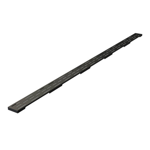 Brauer Douchegootrooster - 160cm - mat zwart SW242158