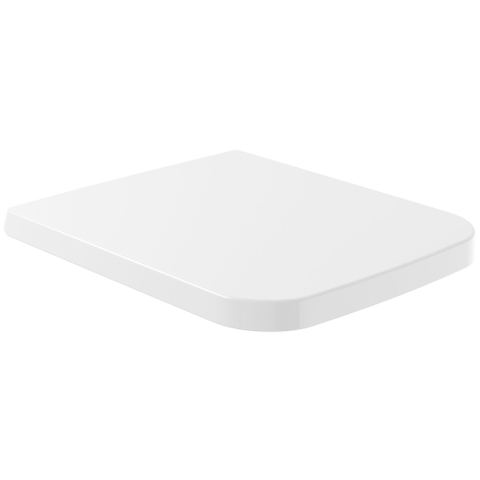 Villeroy & Boch venticello closetzitting - met deksel - met softclose en quick release RVS/wit - quickrelease - White Alpine (glans wit) SW106577
