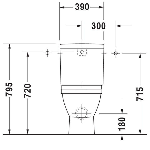 Duravit Starck 3 Duobloccloset - back-to-wall - voor varioset - diepspoel - glans wit 0314242