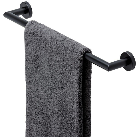Geesa Nemox Handdoekrek - 49.9cm - Blacandhanddoekhouder45cm - mat zwart SW104295