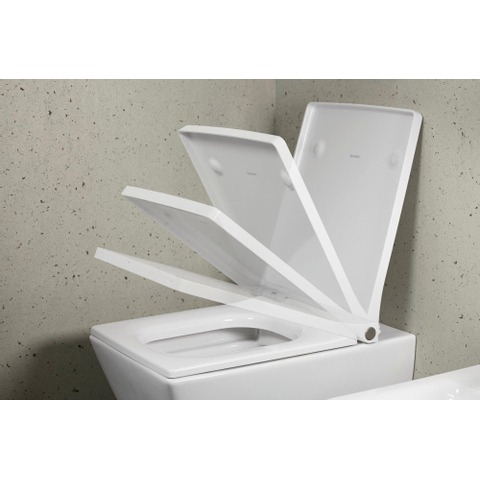 Duravit Viu Abattant WC avec couvercle softclose blanc SW297115