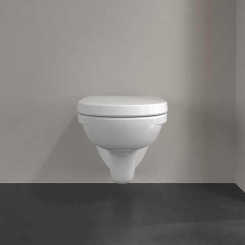 Villeroy & Boch O.novo staand bidet - met overloop - 1 kraangat CeramicPlus - White Alpine (glans wit) 0124161