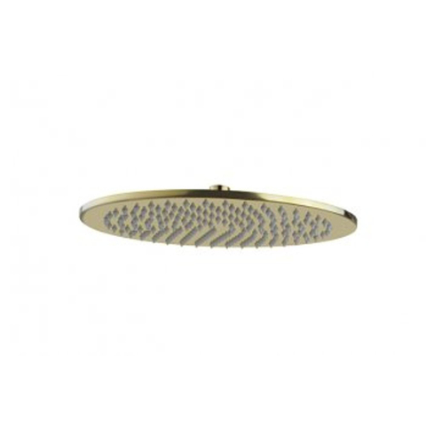 Wiesbaden Unimatch Hoofddouche rond - 30x0.8cm - PVD - geborsteld messing (goud) SW373299