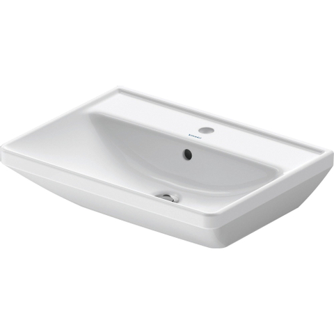 Duravit D-neo Wastafel - met kraangat - met overloop - 60x44x16.5cm - wit SW640560