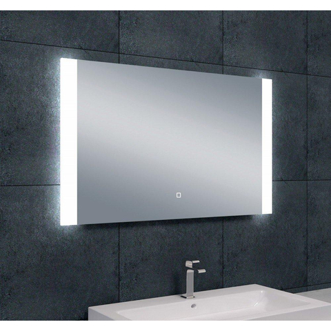 Wiesbaden Sunny spiegel rechthoek met LED, dimbaar en spiegelverwarming 100 x 60 cm SW87137