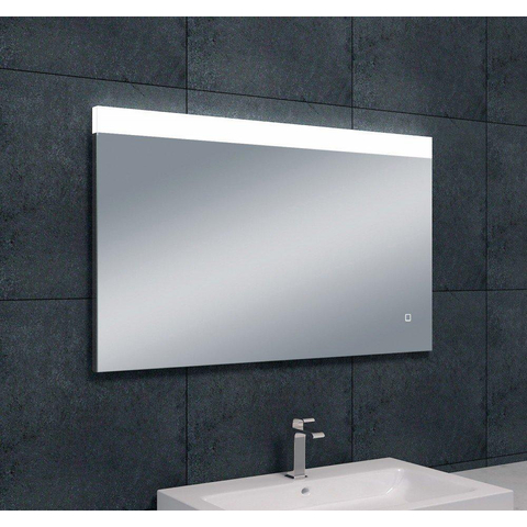 Wiesbaden Single spiegel rechthoek met LED, dimbaar en spiegelverwarming 100 x 60 cm SW87135