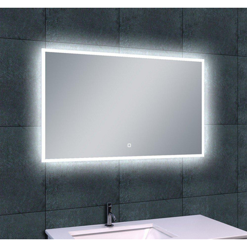 Wiesbaden Quatro spiegel rechthoek met LED, dimbaar en spiegelverwarming 100 x 60 cm SW62821