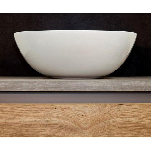 QeramiQ Vasque à poser 39x14.5cm céramique blanc SW87507