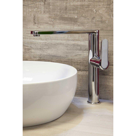 H&R Badmeubelen waskom - 39x14.5cm - keramiek wit SW87507