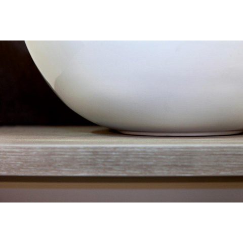 H&R Badmeubelen waskom - 39x14.5cm - keramiek wit SW87507