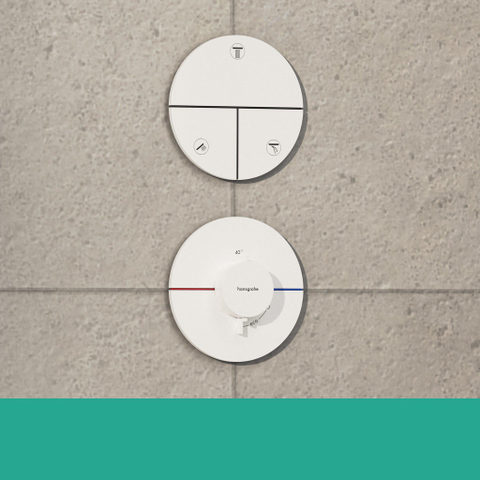 Hansgrohe Showerselect Comfort S Thermostat encastré mat blanc SW918105