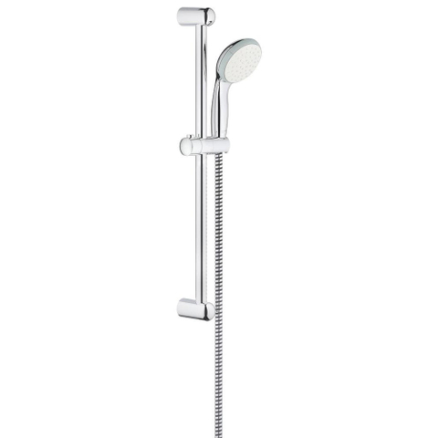 Grohe Vitalio Go Glijstangset - 62cm - met handdouche diameter 10cm - 1 straalsoort - doucheslang 175cm - chroom SW87128