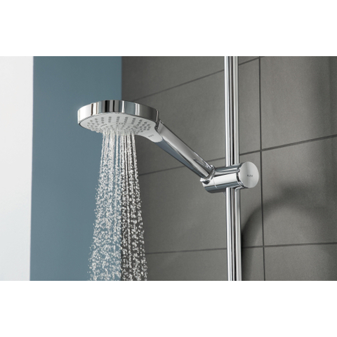 Hansgrohe Croma select e Multi glijstangset - met Croma - select E Multi - handdouche - ecosmart - 65cm - met isiflex B - doucheslang - 160cm wit/chroom - wit chroom 0605308