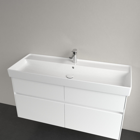 Villeroy & Boch Collaro meubelwastafel - 120x47cm - met overloop - 1 kraangat CeramicPlus - White Alpine (glans wit) SW358341