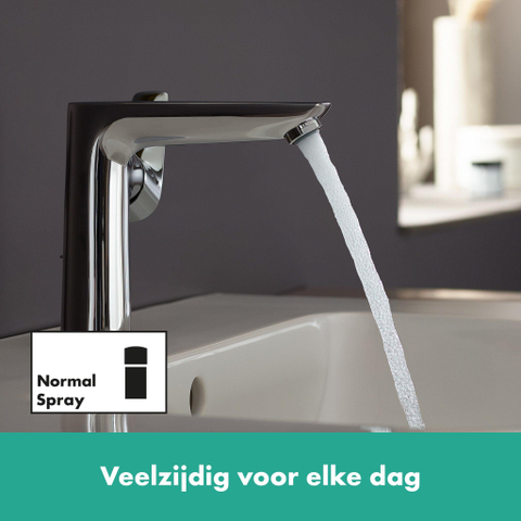 Hansgrohe Talis e 1 greeps wastafelkraan - 150 PopUp - trekwaste - hoogglans chroom SW31955