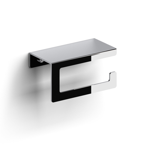 Clou Fold porte-rouleau de papier toilette sans couvercle modèle courbé chrome SW417073