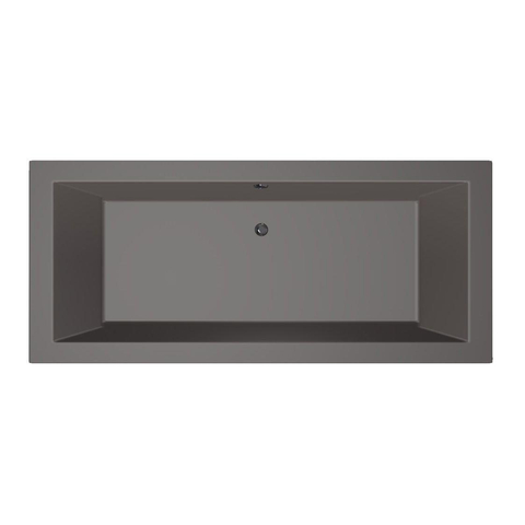 Xenz Society Baignoire duo - 170x75x53 - bonde centrale - acrylique - anthracite SW102902