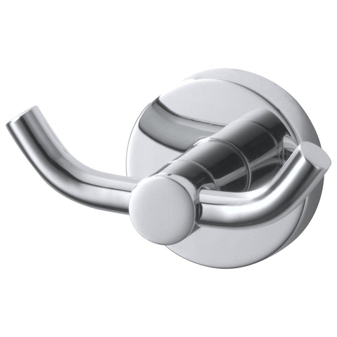 Haceka Kosmos Handdoekhaak - rond - dubbel - chroom SW653955