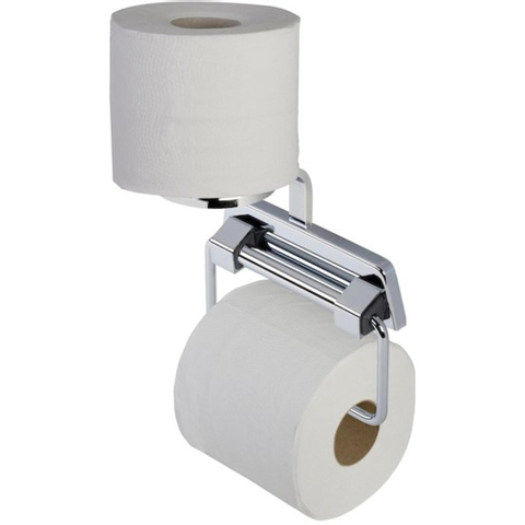 Geesa Standard Porte-rouleau de papier toilette sans clapet avec ressort et Porte-rouleau de réserve Chrome 0650307