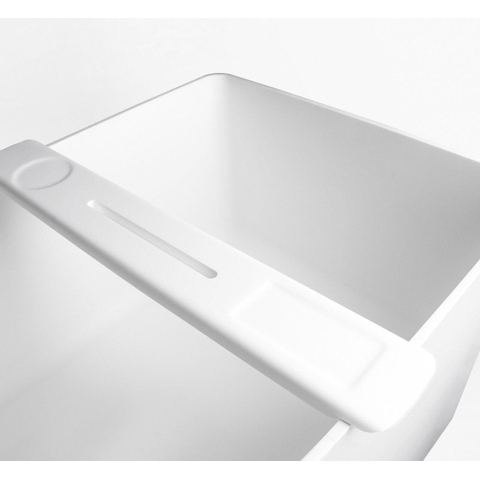 Ideavit Soidfelix Porte Ipad pour baignoire 77x12x2.4cm Solid surface blanc mat SW97007
