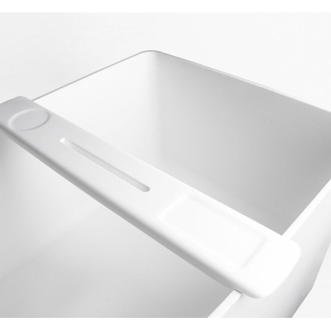 Ideavit Solidfelix Ipadhouder voor bad 77x12x2.4cm Solid surface mat wit SHOWROOMMODEL SHOW24724