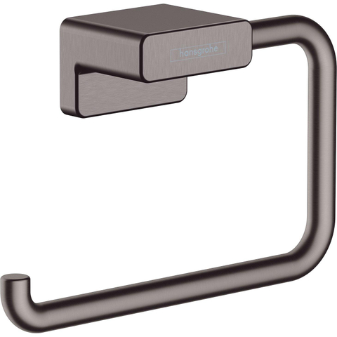 Hansgrohe AddStoris Q closetrolhouder - zonder klep - geborsteld zwart chroom (antraciet) SW651172
