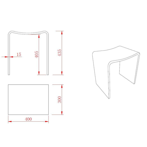 Wiesbaden Zita Kruk - 40x30x42.5 - solid surface - mat wit SW102829