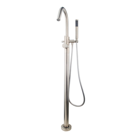 Wiesbaden Caral Mitigeur de bain sur pied acier brossé PVD SW102834