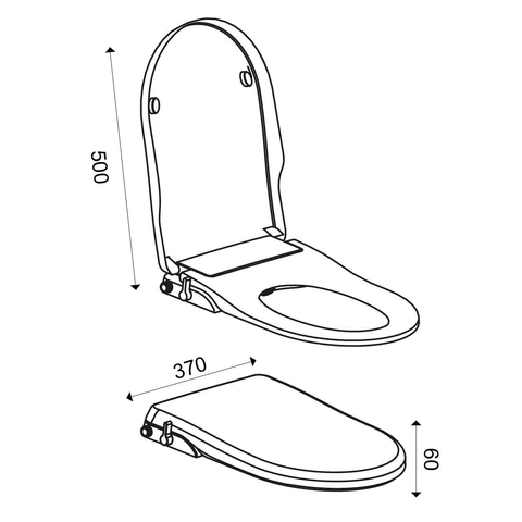 Xellanz Luxiseat toiletzitting softclose met bidet functie glans wit OUTLETSTORE STORE41051