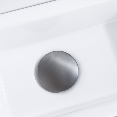Fortifura Calvi Afvoerplug - klikwaste - PVD - geborsteld gunmetal (antraciet) SW769500