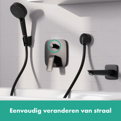 Hansgrohe Logis Badmengkraan - inbouw - voor ibox universal - mat zwart SW918727