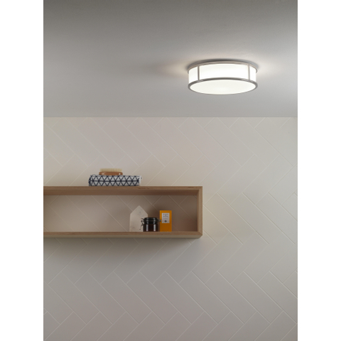 Astro Mashiko 230 Round Plafonnier 8,2cm IP44 culot E27 chrome SW75631