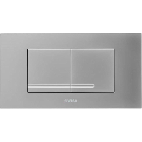 Wisa XT Kantos Plaque de commande avec dualflush en plastique chrome brillant 0701519