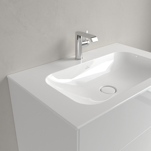 Villeroy & Boch Finion Lavabo-meuble - 800 x 500 x 160 mm - Blanc Alpin CeramicPlus - avec trop-plein dissimulé - non poli SW106522